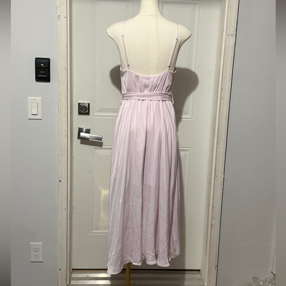 Chic Pastel Pink High Low Women’s Dress - Picture 6 of 8